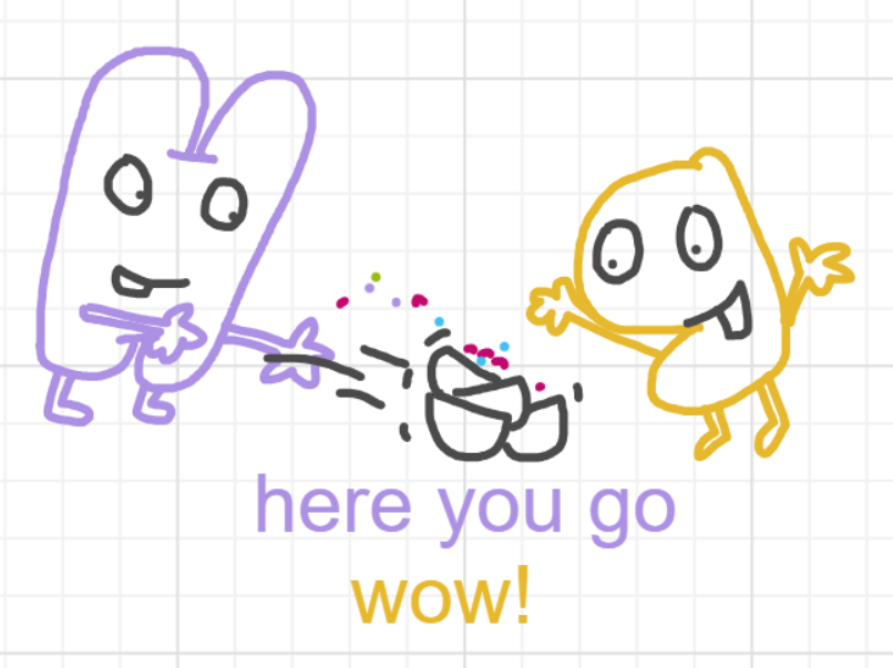 A panel from What's The Point, episode five of the Board Boards object show by Furretwalk/WalkingFurret.